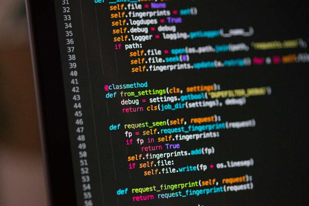 software code on screen