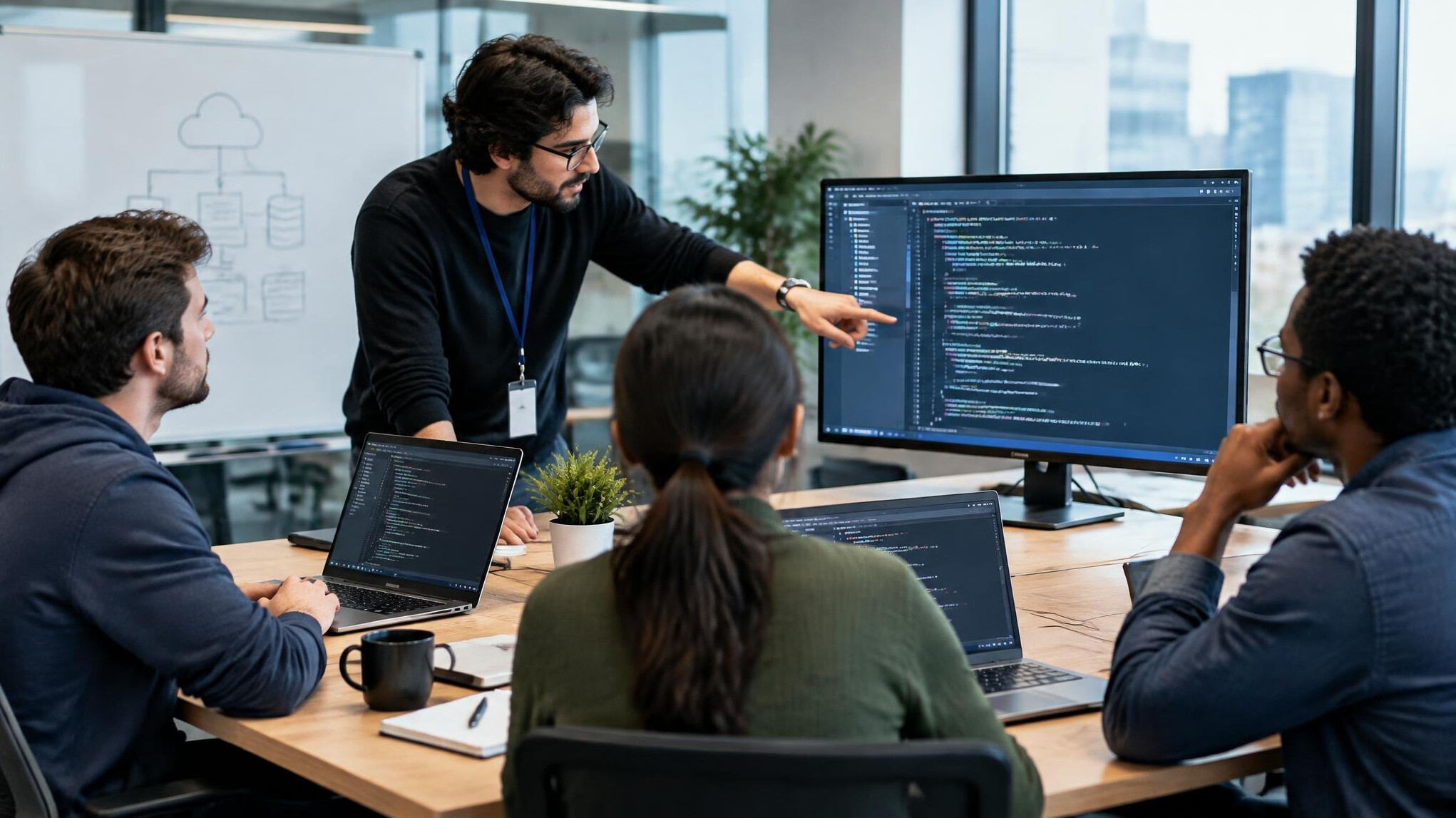 software developers working